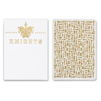 Ellusionist Knights žaidimo kortos Balta/Raudona Bicycle kaladė Kortų žaidimai Magijos triukai balta