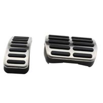 Nerūdijančio plieno automobilio dujų ir stabdžių pedalai VW Polo 6N 1996-1999 6N2 2000-2002 skirti 9N 9N3 2002-2009 skirti VW Polo 6R 2009 AT 2PCS juoda