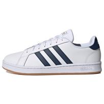 Adidas Grand Court Balti Tamsiai Mėlyni Gumos Padu Vyriški Sportbačiai Debesėlio Baltumo FY8209 43⅓