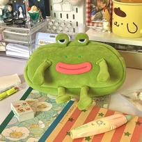 Kūrybingas mielas animacinis filmukas jūros ūdra pliušinis pieštuko dėklas Kawaii pūkuotas vaikiškas rašiklio krepšys didelės talpos raštinės reikmenų organizatorius mokyklos reikmenys