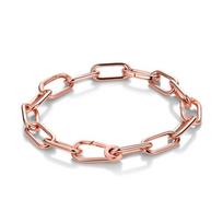 MULA Me Series Link Chain Bracelet 925 Sterling Silver Fit Original Charms DIY  Brand Jewelry Making Gift For Women Party 20cm