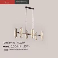 Modernus ilgas liustra Svetainės Valgomojo Miegamojo Minimalistinis LED akrilo liustra 6 headlights