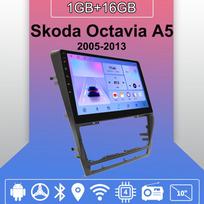 Android Carplay automobilinis radijas, skirtas Skoda Octavia A5 2005-2013 Multimedijos grotuvo galvos blokas Stereo GPS navigacija BT WIFI 2+32GB 1+16GB