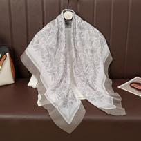Moterų kvadratinis 110 cm medvilninis šalikas Bohemia musulmonų hidžabų skaros ir įklotai Moteriškas šleifas Naujas dizaineris Paisley Bandana Pashmina gray