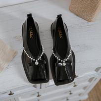 Fashion Women's Luxury Designer Gentle Single Shoes 2024 Summer New Fashion French Retro Mary Jane Shoes Thick Soled Flat Shoes Women 40 juoda