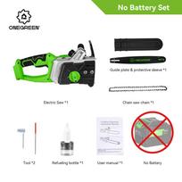 ONEGREEN 8000W 16 colių belaidis elektrinis grandininis pjūklas, genėjimo pjūklas, medžio apdirbimo elektrinis įrankis, skirtas Makita akumuliatoriui Without Battery