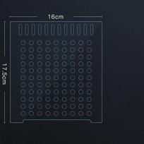 Skaidrus akrilo skirstytuvas su siurbimo taurele Akvariumo akvariumo priedai, skirti kovai su sergančiomis žuvimis 16x17.5x2mm+2 suction cup clip