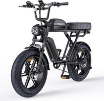 ENGWE M1 20 Inch Fat Tire Electric Mountain Bike with 48 V 28.6 Ah Battery, Full Suspension , Range up to 90-170 km juoda