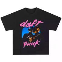Daft Punk Marškinėliai Vyriški Moteriški Medvilniniai Marškinėliai Trumpomis Rankovėmis Retro Daft Punk Grupės Spaudinys Marškinėliai Vyrams Hip Hop Streetwear Per dydį Viršus S