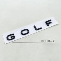 Naujas 3D ABS chromo juodas logotipas Golf emblema raidės ženklelis automobilio galinės bagažinės lipdukas Golf MK7 MK7.5 MK8 automobilių stiliaus priedai juoda