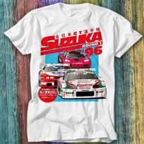 JDM Suzuka Japonijos Lenktyninis Automobilis 1996 JGTC Plakatas Marškinėliai Viršus Tee 456 S