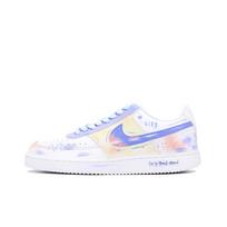 Nike Court Vision Purple Mist Cloud, Išardyti raišteliai Odiniai žemi krepšinio/riedlenčių batai Vyriški Violetiniai Rožiniai DH2987-110(Team309-QD) 43