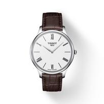 Tissot Odinis dirželis Baltas ciferblatas Vyriškas madingas laikrodis T063.409.16.018.00 balta
