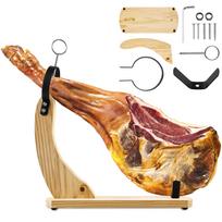 1 vnt. kumpio stovas Medinis kumpio laikiklis Profesionalus prosciutto drožimo stovas Stabilus tvirtas kumpio stelažas vakarėliui namų virtuvės reikmenys