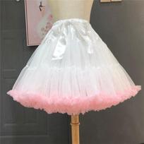 Moteriška Lolita Swing Tutu Sijonas apatinis sijonas Krinolino apatinis sijonas Cosplay mergaičių trumpa suknelė one size rožinė