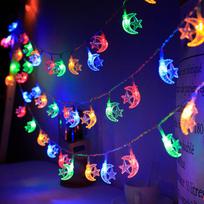 1M 10LED Mėnulio žvaigždė Eid Mubarak Šviesos Ramadano dekoracijos namams Ramadano Islamo musulmonų vakarėlis Eid Al Adha ZH 1m  USB