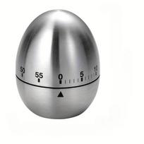 Vaizdinis laikmatis Mechaninis virtuvės laikmatis maisto ruošimui dušo studijos Chronometras Žadintuvas Maisto gaminimo atgalinės atskaitos laikmatis Stainless Steel Egg sidabras