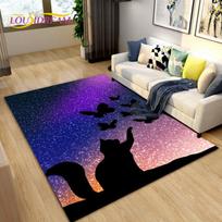 3D animacinis mielas gotikinis katės kilimas, didelis, kilimėlis svetainei, miegamajam, sofai, prie durų dekoracija, neslystantis kilimėlis vaikų žaidimams 40cm x 60cm
