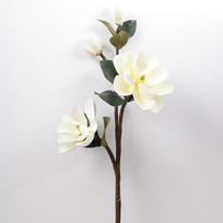 1 vnt Didelės magnolijos vestuvių dekoras 3D šilko gėlės Orchidėjų šakelė Dirbtinės netikros gėlės namų dekoravimui Vakarėlio dekoravimui 99cm balta
