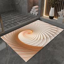 Stereoskopinis sūkurio iliuzijos kilimas neslystantis grindų kilimėlis abstraktus geometrinis raštas optinis namų svetainės miegamojo durų kilimėlis 80x120cm