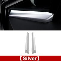 Skirta Toyota C-HR CHR 2016–2017 2018 m. priekinių durų lango vidinis trikampis A stulpelio viršelio lipduko apdailos priedas ABS Chrome