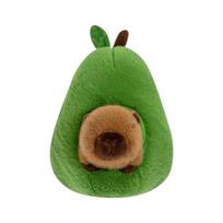Avokadų pliušinis žaislas Capibara Doll Capibala Miegamoji pagalvė Didelė pliušinė šventinė dovana Kawaii Creative Fruit Rag lėlės pagalvėlė 35cm