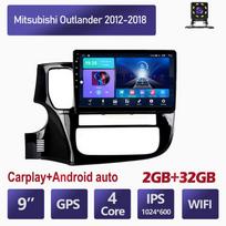 Automobilinis radijas Android Auto skirtas Mitsubishi Outlander 2012-2018 Multimedijos grotuvas GPS navigacija Stereo Carplay HU 4+64GB 2+32GB