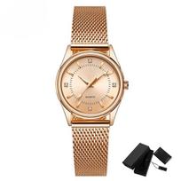 Mados prekės ženklo moteriški laikrodžiai Prabangūs Diamond Rose Gold Moteriškos apyrankės Elegantiškas suknelės laikrodis mergaitėms