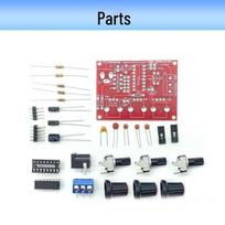 „Pasidaryk pats“ XR2206 signalų generatoriaus rinkinys, skirtas elektronikos mokymui ir praktikai Parts