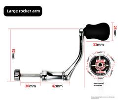 Universalus metalinis žvejybinis ritė su rutuliniu rankenos laikikliu ir rankenėle, priedai Large rocker arm suitable for 5000-7000 models