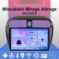 Android Carplay Automobilio Radijas Mitsubishi Mirage Attrage 2012-2018 Multimedia Grotuvas Galvos Blokas Stereo GPS Navigacija BT WIFI 2+32GB 1+16GB