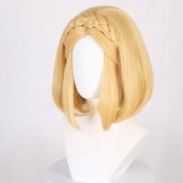 Zelda Cosplay Perukas Princesė 35cm/72cm Aukštos Kokybės Auksinės Geltonos Kasos Karščiui Atsparūs Sintetiniai Plaukai Anime Perukai + Peruko Kepuraitė One Size