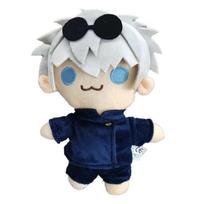 7.87inch Kawaii Jujutsu Kaisen Plush Toy Cartoon Game Character Satoru Gojo Getou Suguru Plush Doll Jujutsu Kaisen Doll 22cm
