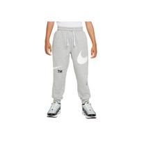 Nike raidės spaudinio žemintu liemeniu kelnės su rankogaliais vaikams tamsiai pilkos DO3601-063 S