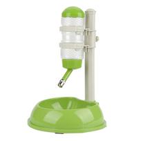 Adjustable Dog Bowl Food Dispenser Drinking Bowl Feeder for Pets Cats Dogs Green Green