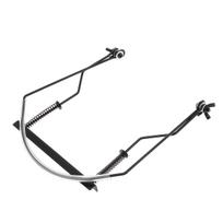 Universal Adjustable Iron 10 Holes Harmonica Neck Holder, Adjustable Mouth Organ Stand Harmonica Harp Rack juoda
