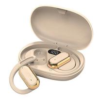 Sportinės Bluetooth belaidės ausinės su mikrofonu, išmaniuoju jutikliniu valdymu, IPX5 atsparumu vandeniui, ausų kabliukais, Bluetooth ausinės, HiFi stereo muzikos ausinės bėgiojimui/treniruotėms chaki
