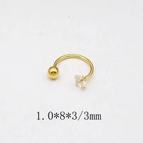 1 vnt. Nerūdijančio plieno Madingi Cirkonio Kristalo Auskarai Hoopas Moterims Tragus Cartilage Helix Studs Auskarai Conch Rook Daith Lobe Auskarų Papuošalai