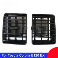Automobilio oro kondicionieriaus oro išleidimo angos skydelio grotelių rėmo apdailos pakeitimas TOYOTA Corolla EX Corolla E120 prietaisų skydelio rinkiniui juoda