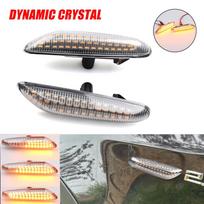 2 vnt. LED dinamiški šoniniai posūkio signalai, sekvencinis mirksėjimas BMW E60 E61 E90 E91 E81 E83 E84 E88 E92 E93 E82 E46