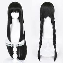 2 Stiliai Akemi Homura Cosplay Sintetiniai Perukai 90cm Ilgio Juodi Perukai Cosplay Anime Perukas Karščiui Atsparus Plaukas Helovinas