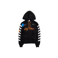 Nikelab x Off-White Mercurial NRG X Hoody Juoda/Visiška Oranžinė Vyriški Viršutiniai Drabužiai AA3257-010 S