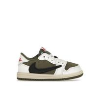 Travis Scott x Air Jordan 1 Retro Low OG SP TD Atvirkštinė alyvuogių / Vidutinė alyvuogių Kūdikių sportbačiai Žali Juodi Buriniai DO5441-200 26