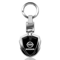 1 vnt. Automobilio emblema Stilingas metalinis raktų pakabukas Skydo formos raktų pakabukas, skirtas Nissan Nismo GTR Altima Qashqai Almera Navara Nissan gray