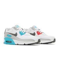 Nike Air Max 90 Odiniai GS Balti Chloriniai Mėlyni CD6864-108 EU 38.5 mėlyna/balta