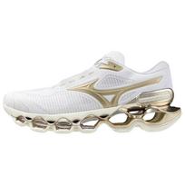 Mizuno Wave Prophecy 15 Bėgimo Bateliai Unisex Balti Auksiniai J1GC265036 40