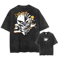 Bleach Kenpachi Zaraki  11-asis skyrius  Vintažiniai skalbti Oversize marškinėliai | Unisex Anime Gatvės stiliaus marškinėliai L