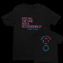Harry Styles  Kiss All The Time, Disco, Occasionally  Retro Pikselių Šriftas Dvigubos Pusės Spaudos Oversized Marškinėliai | Pop Muzikos Gerbėjų Merch Marškinėliai 4XL