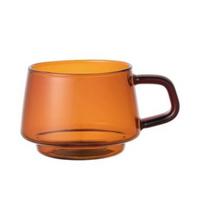 KINTO SEPIA Mikrobangų krosnelės ir indaplovės 21740 Puodelis, 270ml, Gintarinis, Atsparus karščiui stiklas, Saugus, Dovana, gintaras