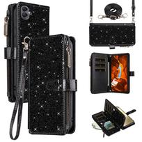 For Samsung Galaxy Xcover7 Case Wallet Stand Imprinted Rose Butterfly PU Leather Phone Cover B
